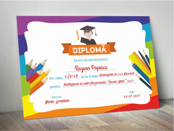 diploma scolara