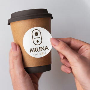Stickere personalizate cafea