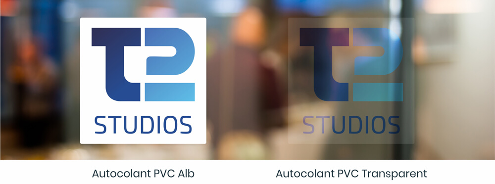 autocolant PVC