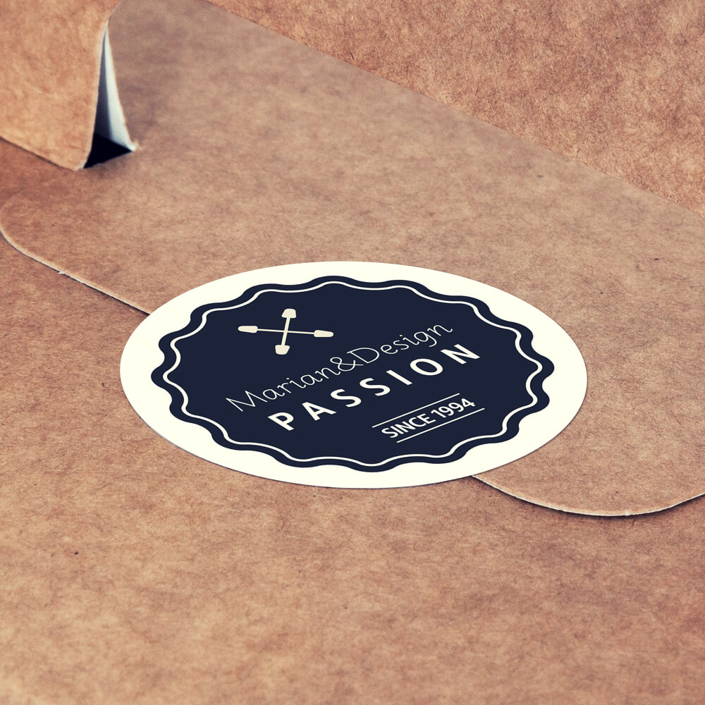 Sticker rotund PVC